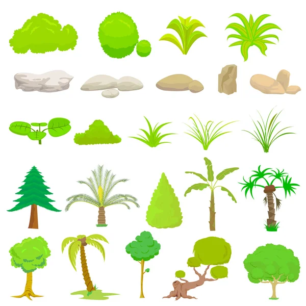Tree Collection — Stock Vector
