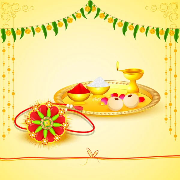 Raksha bandhan celebración — Vector de stock