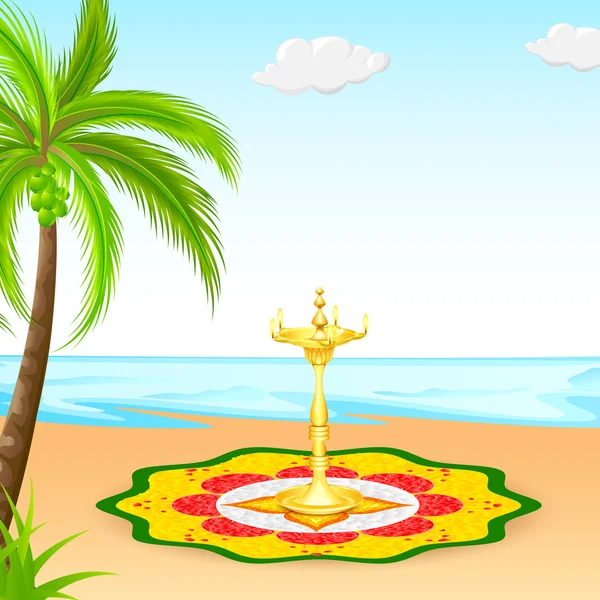 Happy Onam fond — Image vectorielle