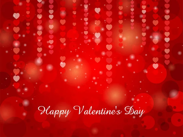 Romantikus szerelmi háttér Boldog Valentin-napot party brosúra, üdvözlőlap, szórólap, banner sablon — Stock Vector
