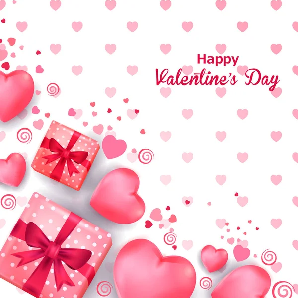 Fondo de amor romántico para el folleto de la fiesta de San Valentín feliz, tarjeta de felicitación, volante, plantilla de banner Ilustraciones de stock libres de derechos