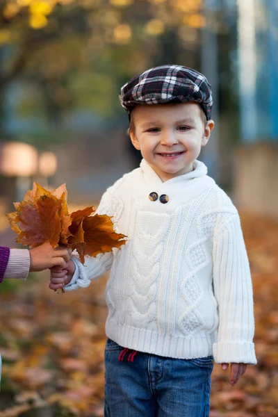 Retrato de otoño de un niño — Foto de Stock