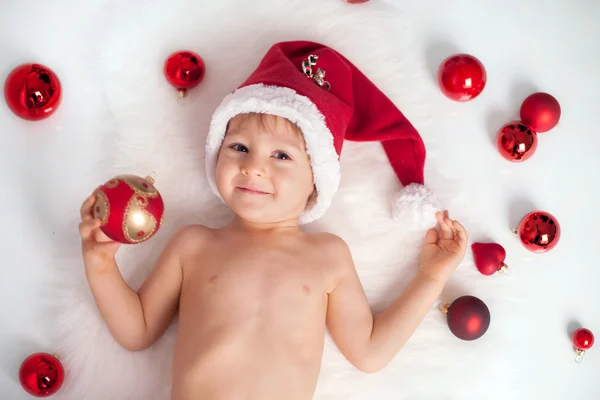 Portrait of a boy on christmas — Stock Photo, Image