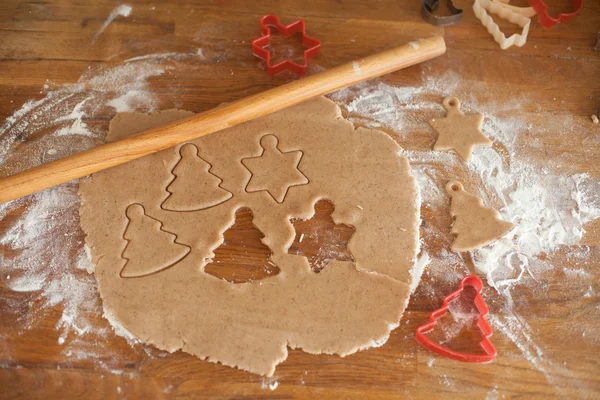 クリスマスにジンジャー クッキー — ストック写真