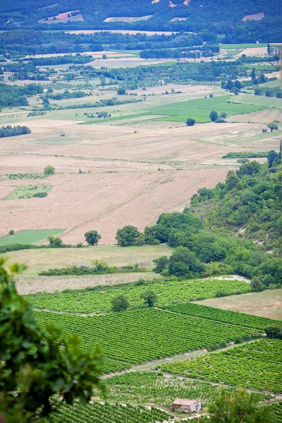 Letecký pohled na region Provence ve Francii — Stock fotografie