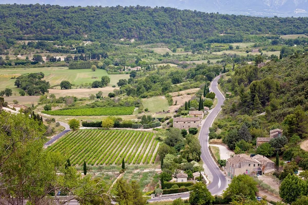 Fransa 'daki Provence bölgesinin hava görüntüsü — Stok fotoğraf