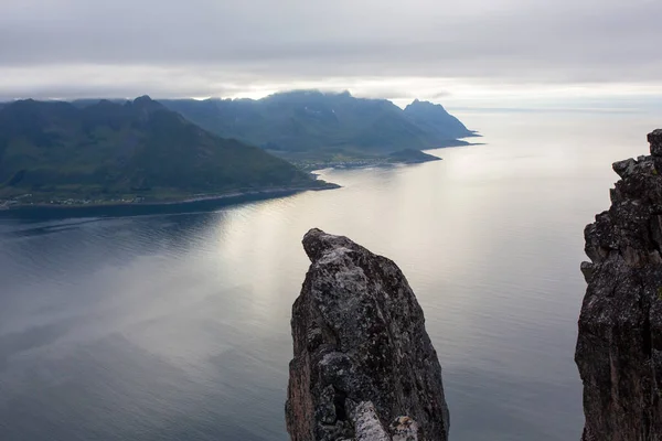 Segla Mountain Senja Island North Norway Amazing Beautiful Landscape Splendid — Zdjęcie stockowe