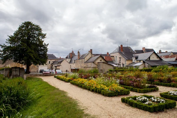 Pequeño Pueblo Verano Bauge Francia Loira —  Fotos de Stock