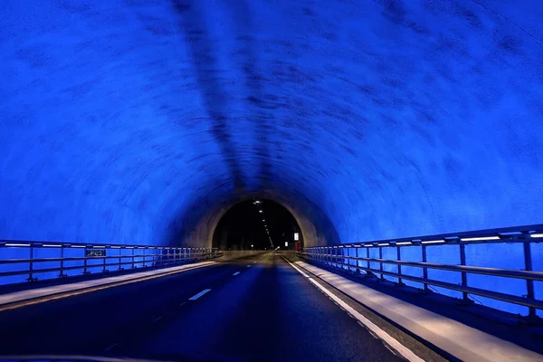 Laerdalstunnelen World Longest Road Tunnel Aurland Norway Scandinavia Europe — Photo