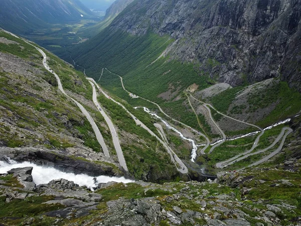 Famosa Carretera Trollstigen Noruega —  Fotos de Stock