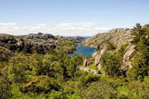 Amazing Views South Norway Coastline Fjords Lakes Beautiful Nature Kids — ストック写真