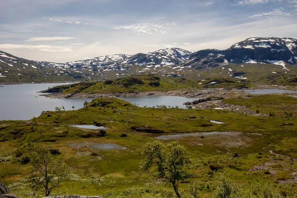 People Children Enjoying Amazing Views Norway Fjords Mountains Other Beautiful — Foto de Stock