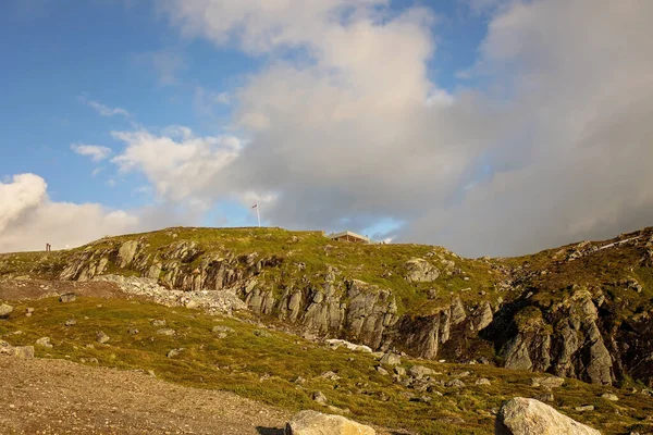 Hoven Dağı Ndan Inanılmaz Doğa Manzarası Loen Gökdeleninden Nordfjord Üzerindeki — Stok fotoğraf