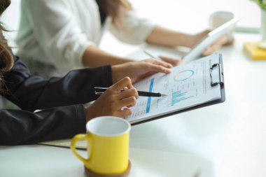 Mali yatırımcının kırpılmış görüntüsünü analiz edin ve toplantıdaki mali beyan raporuna bakın.