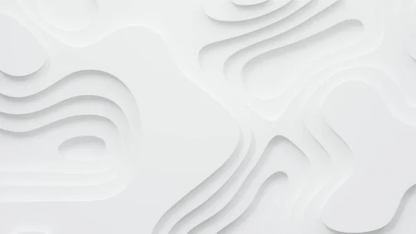 Stylish White Abstract Geometric Pattern Background Wave Curve Architecture Abstract — Zdjęcie stockowe