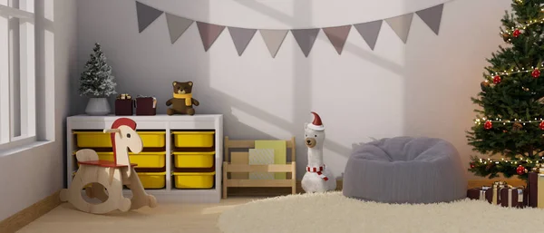 Preciosa Sala Juegos Para Niños Dormitorio Para Niños Diseño Interiores — Foto de Stock