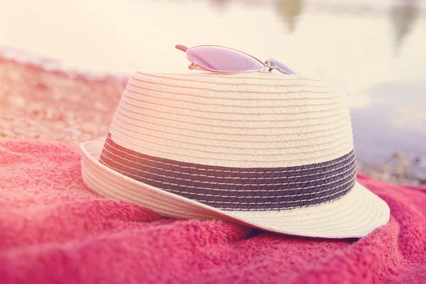Summer Hat with Retro Filter — Stock Photo, Image