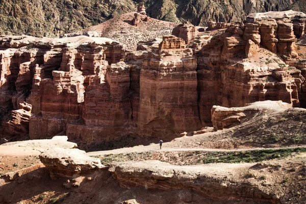 Paesaggio Naturale Insolito Del Red Canyon Insolita Bellezza Simile Paesaggio — Foto Stock