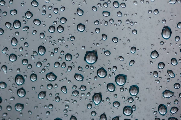 View Rain Drops Window Glass Rain Storm — Stock Photo, Image