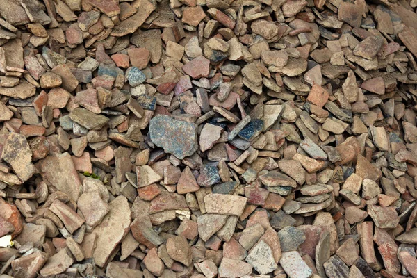 Heap Broken Pottery Pieces Keezhadi Excavation Site Madurai Tamil Nadu — Stock Photo, Image