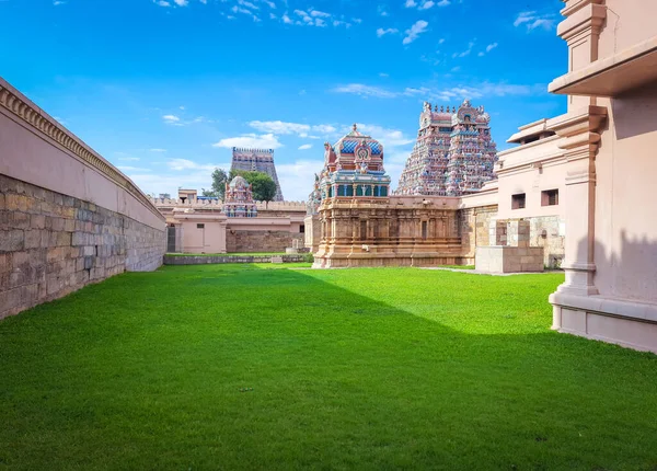 Vista Del Complejo Del Templo Sri Ranganathaswamy Junto Con Las — Foto de Stock