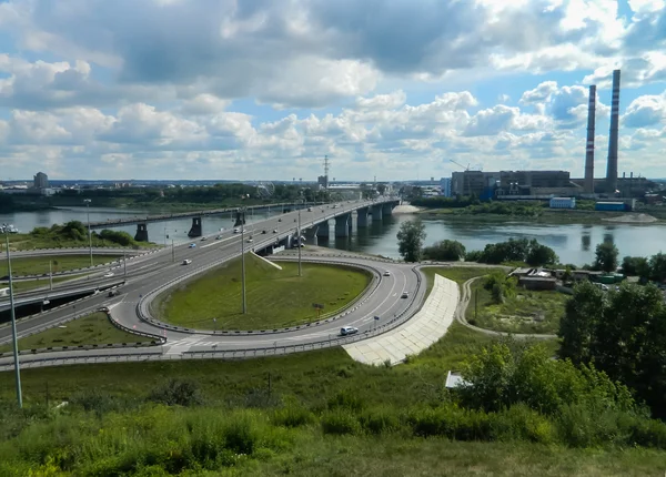 Cruce de carreteras, Krasnoyarsk — Foto de Stock