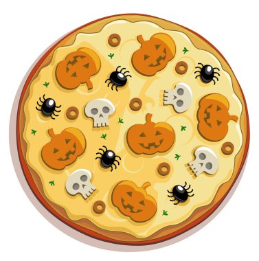 Cadılar Bayramı pizza