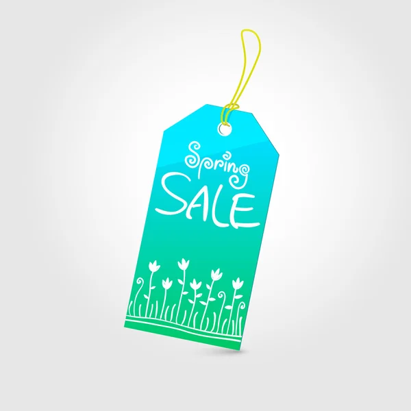 Spring sale tag 02 — Stock Vector