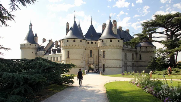 Chateau Chaumont Fassade Der Haupttorseite Chaumont Loire Tal Frankreich Juli — Stockfoto