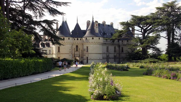 Lawn Main Gate Chateau Chaumont Chaumont Loire Valley France July — Φωτογραφία Αρχείου