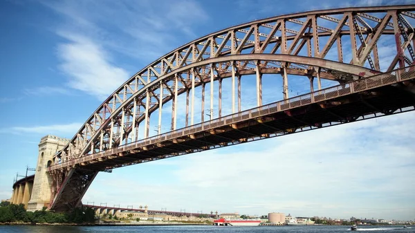 Hell Gate Bridge Vue Depuis Astoria Park Vers Randalls Island — Photo