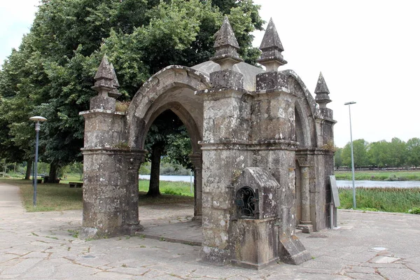 Guardian Angel Chapel Right Bank River Lima Ponte Lima Portugal — 스톡 사진