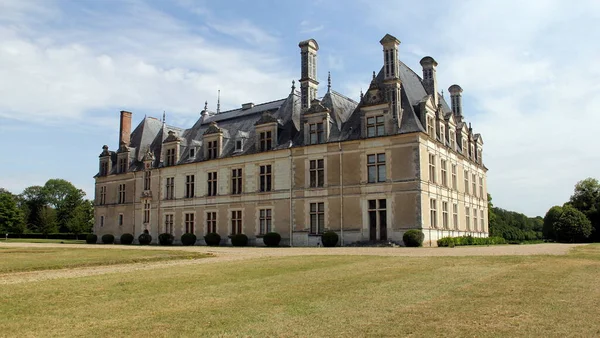 Chateau Beauregard Erbaut 1545 Loire Tal Hauptgebäude Und Rasenflächen Blick — Stockfoto