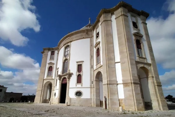葡萄牙奥比多斯 18世纪巴洛克教堂 石头主耶稣的圣地 侧视图 2021年9月16日 — 图库照片