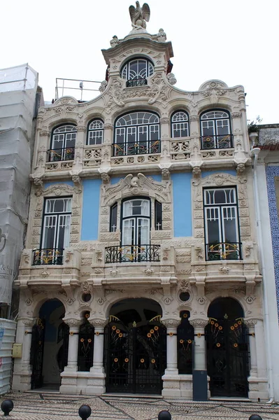 Edifício Emblemático Ornamentado Que Abriga Museu Arte Nova Aveiro Portugal — Fotografia de Stock