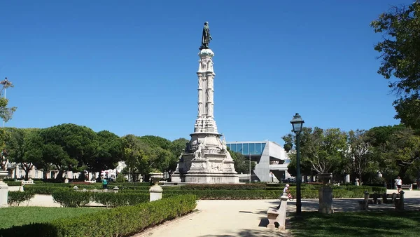 Jardim Monumento Afonso Albuquerque Belém Lisboa Portugal Setembro 2021 — Fotografia de Stock