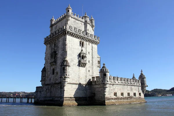 Белемская Башня Фортификация Xvi Века Служившая Церемониальными Воротами Лиссабон Португалия — стоковое фото