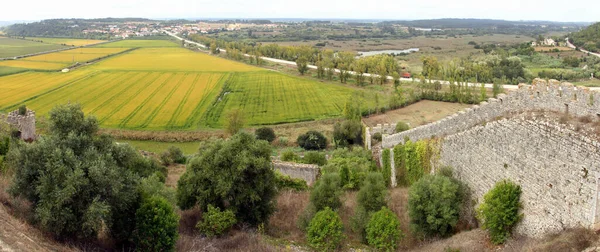Сельский Пейзаж Северу Замка Панорамный Снимок Монтемор Вельо Португалия Сентября — стоковое фото
