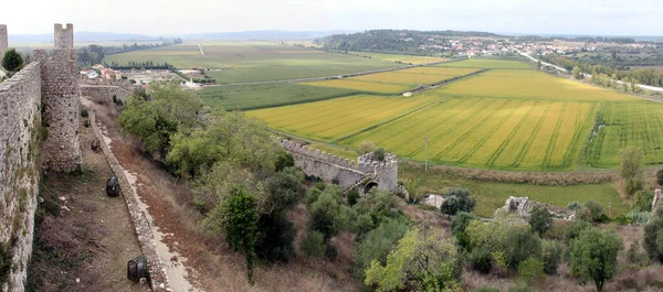 Сельский Пейзаж Северу Замка Панорамный Снимок Монтемор Вельо Португалия Сентября — стоковое фото