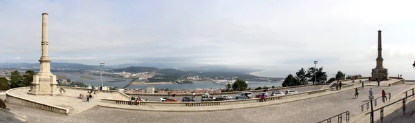 Vista Panorámica Del Paisaje Con Estuario Del Río Lima Desde — Foto de Stock