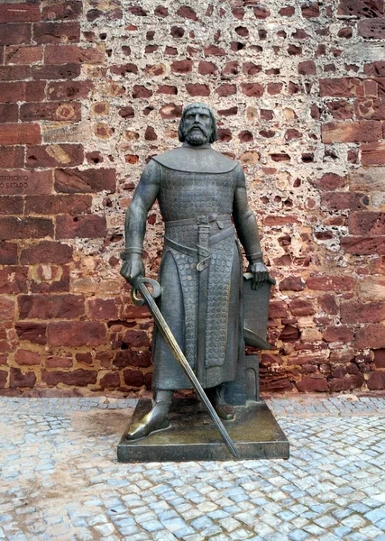 Estatua Sancho Poblador Segundo Rey Portugal Nacido 1154 Las Puertas — Foto de Stock