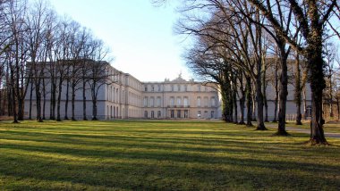 Herrenchiemsee New Palace, doğu yakası, Herreninsel, Almanya - 28 Aralık 2015