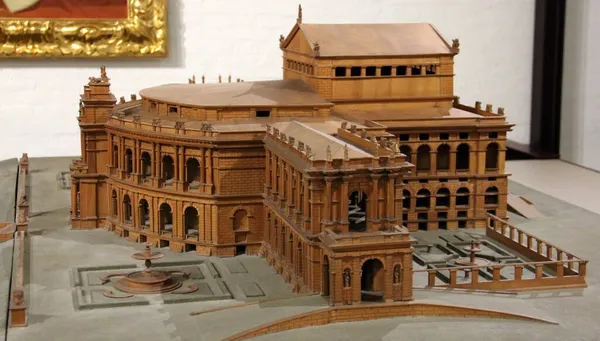 Scale Model Semperoper Opera House Saxon State Opera Built Dresden — Stock Photo, Image