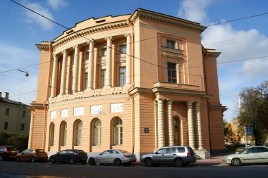 St. Michael Kalesi 'nin doğu köşkü, Muhafız Evi, 18. yüzyılın sonları, St. Petersburg, Rusya - 12 Ekim 2011