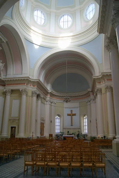 Interior Igreja Santa Catarina Uma Das Mais Antigas Igrejas Católicas — Fotografia de Stock