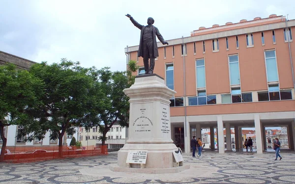 Статуя Хосе Естевао Видатного Португальського Журналіста Політика Парламентського Спікера Xix — стокове фото