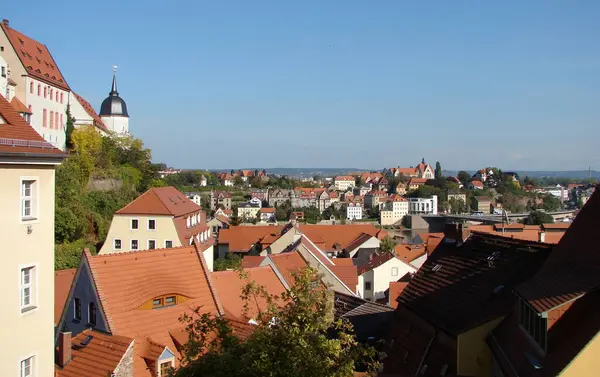 Blick Von Der Albrechtsburg Über Die Dächer Der Altstadt Auf — Stockfoto