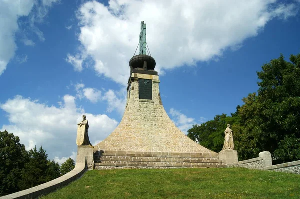 Cairn Peace Mohila Miru Denkmal Auf Dem Austerlitzer Schlachtfeld Der — Stockfoto