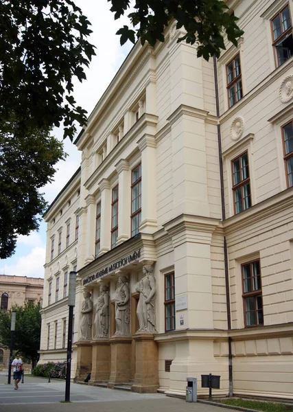 Janacek Akademie Für Musik Und Darstellende Kunst Haupteingang Zum Gebäude — Stockfoto