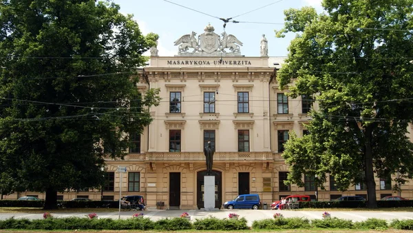 Faculdade Medicina Universidade Masaryk Anteriormente Edifício Universidade Técnica Alemã Brno — Fotografia de Stock